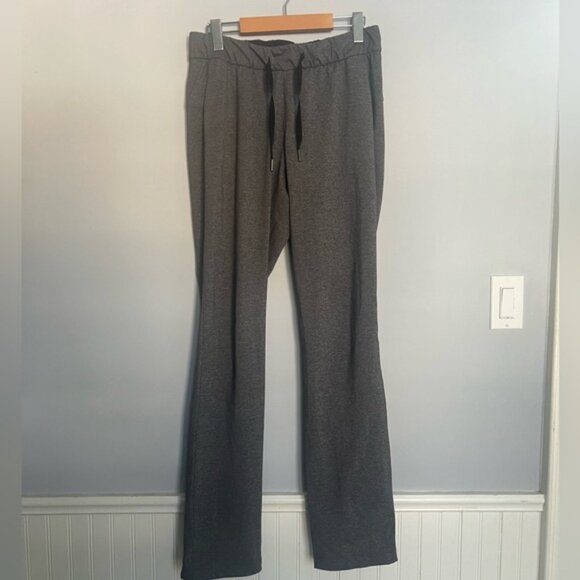 Lululemon On The Fly Pant Full Length 31” Heathered Black Size 6 - Picture 1 of 5